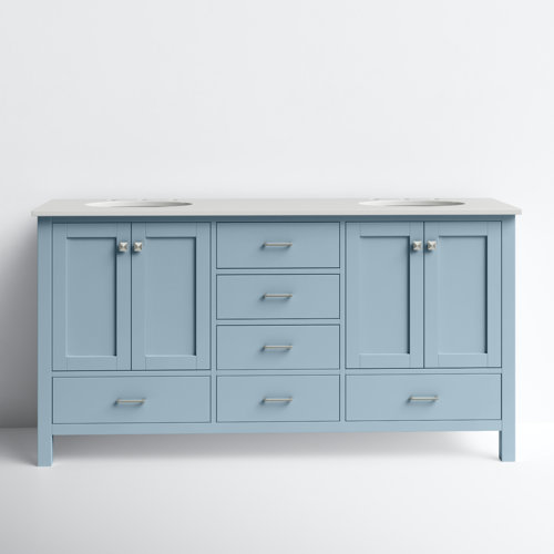 Wayfair | 72 Inch Blue Bathroom Vanities You'll Love in 2023